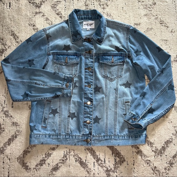 Velvet Heart Jackets & Coats Velvet Heart Denim Jacket Stars Poshmark